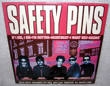SAFETY PINS - HELLBENDERS "Split" LP (Dead Beat)